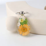 CREATIVE REAL FLOWER KEYCHAIN CAR PENDANT_CWMM3704