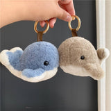 CUTE PLUSH BABY WHALE CAR KEYCHAIN PENDANT_CWMM2479
