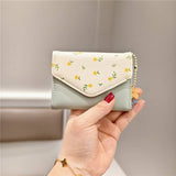 SMALL FRESH FLORAL TRI FOLD THIN SHORT WALLET_CWAB2547