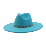 ETHNIC STYLE WOOL BLEND FEDORA HAT MEN WOMEN_CWAH04379