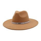 MEN WOMEN WOOL BLEND FEDORA HAT HEART TOP_CWAH04376