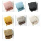 SOFT COZY KNIT BLANKET WITH TASSEL_CWMM0197