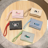Kawaii Patchwork Mini Trifold Wallet For Girls_Cwab06224