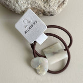 GEOMETRIC SQUARE FASHION HEART HAIR SCRUNCHIES_CWAHA2678