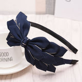 CUTE WOMENS SOLID COLOR BOW HEADBAND_CWAHA2560