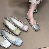 HIDDEN HEEL BOW LOAFERS FOR WORK COMFORT_CWSHF0159