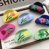 COLORBLOCK TULIP HAIR CLAW FLORAL ACETATE CLIP_CWAHA5755
