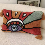 DEVIL EYE PATTERN BOLSTER PILLOW FOR COUCH_CWMM0237
