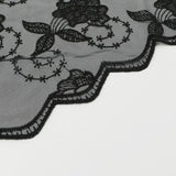 BLACK AND WHITE TRIANGLE SCARF WEDDING VEIL_CWMM1990