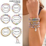 ALPHABET COLORFUL LOVE RABBIT BEADED BRACELET_CWAJE1482