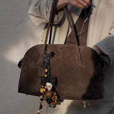 Suede Tote B Vintage Shoulder Crossbody Bag_Cwab4109