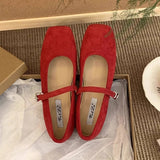 HIDDEN WEDGE SQUARE TOE FLAT LOAFERS FOR WOMEN_CWSHF0058