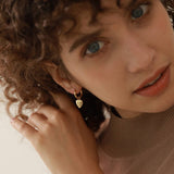 STAINLESS STEEL EVIL EYE DROP EARRINGS 18K GOLD_CWAJE5026