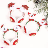 CHRISTMAS DECORATIONS CARTOON EARMUFFS HAIRPIN_CWAHA3378