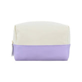 CONTRAST STITCHING CANVAS WASHING COSMETIC BAG_CWAB1083