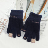 RED PANDA KNITTED WARM TOUCHSCREEN GLOVES_CWAG0152