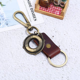NEW ALLOY BRONZE PENDANT RETRO COWHIDE KEYCHAIN_CWMM5040