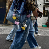 Cwmm8686_Love Beaded Niche All-Match Keychain