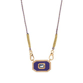 TAROT CARD PENDANT NECKLACE ENAMEL RHINESTONE_CWMM6960