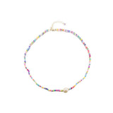 Womens Natural Freshwater Pearl Necklace