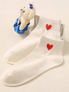 Cute Heart Cotton Ankle Socks Women Casual_Cwshb00069
