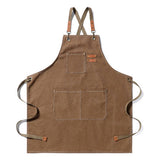 Cwmm1827_Canvas Household Apron Multi-Functional Work Apron