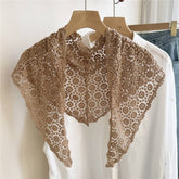 BOHO COTTON TRIANGLE SCARF SUMMER NECK WRAP_CWASC0842