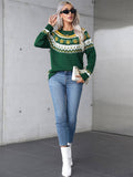 Turtleneck Christmas Sweater With Long Sleeves