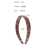 ACETATE HAIR ACCESSORIES WIDE HEADBAND_CWAHA4359