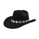Unisex Western Cowboy Fedora Hat Ethnic Style_Cwah04468