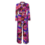 PRINTED TIE SHIRT WIDE LEG PANTS TWO PIECE SET_CWSTB1139