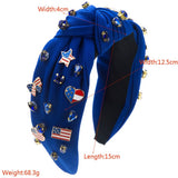 CREATIVE AMERICAN FLAG DIAMOND HEADBAND_CWAHA1254