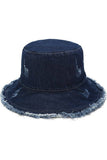 Vintage Denim Casual Bucket Hat_Cwah0409