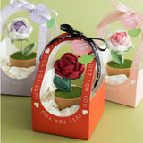 Cwmm9272_Handmade Crocheted Bouquet Gift Sunflower Pot
