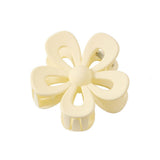 Matte Acrylic Flower Hair Claw Clip For Women_Cwaha07298