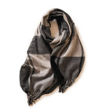 PLAID WINTER SCARF SOFT THICK FRINGE SHAWL 2025_CWASC0168