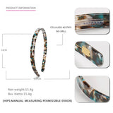 SIMPLE 1CM NARROW ACETATE HAIRBAND HAIRPIN_CWAHA4340