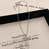 Womens Micro-Inlaid Zirconia Bow Necklace