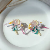 FLOWER SEA MATTE LILY OF THE VALLEY EARRINGS_CWAJE2171