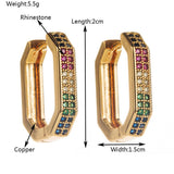 LUXURY MICRO GEOMETRIC COPPER HOOP EARRINGS_CWMM8524