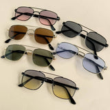 FLAT TOP FRAME SQUARE SUNGLASSES_CWASG0076