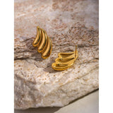 SIMPLE DOUBLE LAYER GLOSSY WATER DROP EARRINGS_CWAJE1783