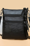 SOFT LEATHER VERTICAL ZIPPER SHOULDER BAG_CUAB0033
