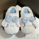 Wear Cartoon Warm Cotton Slippers At Home