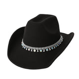 Unisex Western Cowboy Hat With Colorful Rhinestones_Cwah3644