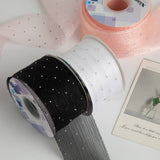 SILVER DOT HOT DIAMOND RIBBON BOW DIY RIBBON_CWMM5773