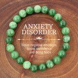 Natural Jadeite & Green Agate Bracelet_Cwmm11317