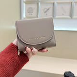 New Solid Color 3-Fold Wallet With Flip Cover_Cwab06253