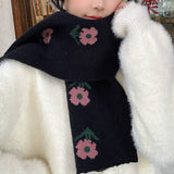 KNIT SCARF FOR WOMEN SOFT FAUX CASHMERE SHAWL_CWASC1238