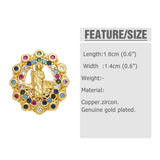 RETRO VIRGIN MARY EARRINGS_CWAJE0975